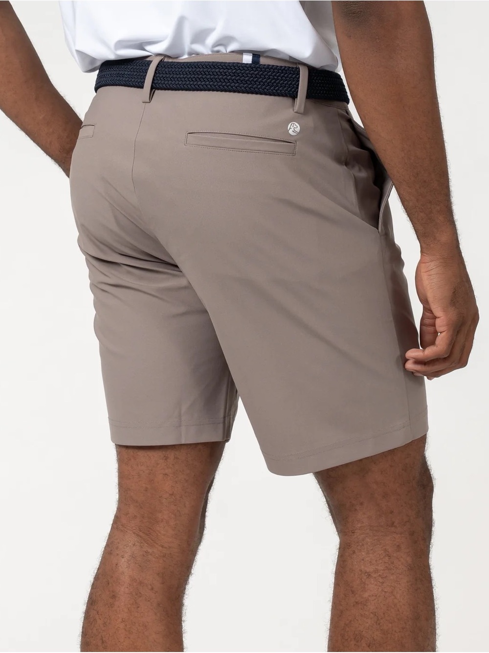 Rhoback Looper Delta Golf Tennis Performance Preppy Shorts in Greyhawk